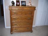 2 OVER 4 OAK TALL CHEST