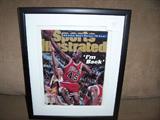 MICHAEL JORDON SIGNED SPORTS ILLUSTRATED MAGAZINE COVER WITH COA