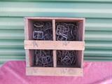 BOX OF OLD BUCKLES