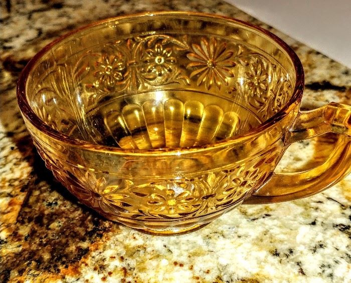 Depression glass set