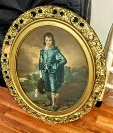 Antique picture in gold frame