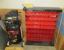 NEW Air compressor & One of Several Parts Bin Systems