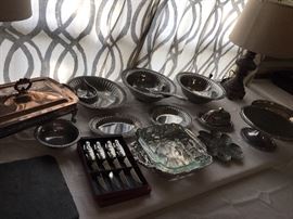 Wilton Armetale, Arthur Court, Silver Plate, Matching Lamps...