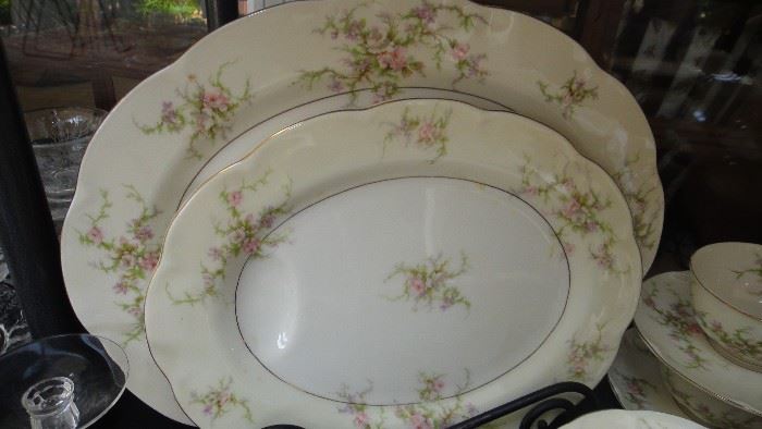 Theodore Haviland China, "Rosalinde",  12 Place Settings (5 Pieces each), lots of serving pieces