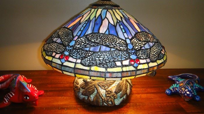 Stained glass lamp, 