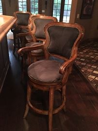 Swival bar height arm chairs - set of 4 $100