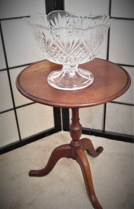 Columbia Side Table & Shannon Crystal