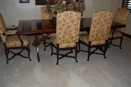 FORMAL DINING TABLE WITH 8 CHAIRS, QUALITY DECOR