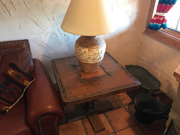 Very nice carved end table.