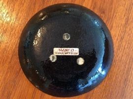 Vintage Marco enamel copper art bowl