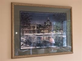Susan Amidon “Loring Park At Harmon Place” signed print