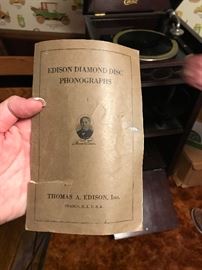 Antique Edison Diamond Disc Phonograph