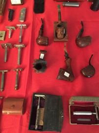 VINTAGE PIPES AND RAZORS