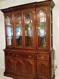 Large mahogany china cabinet