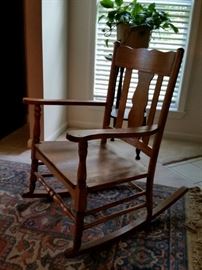 Vintage oak rocking chair