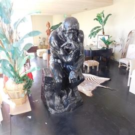 7 foot tall thinker statue