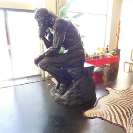 7 foot tall thinker statue