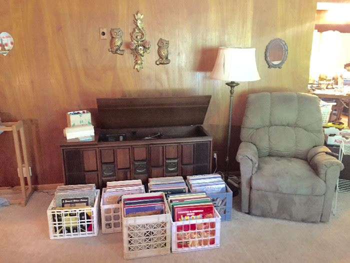 LPs, Electric Recliner, Mid-Century Stereo Console and more!