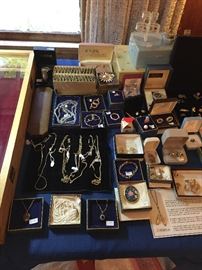 A wonderful collection of vintage costume jewelry for men and women.