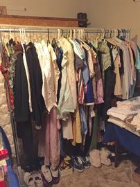 LOADS OF VINTAGE CLOTHES.  Men's, women's, young teen and military.  We'll be priced to sell!