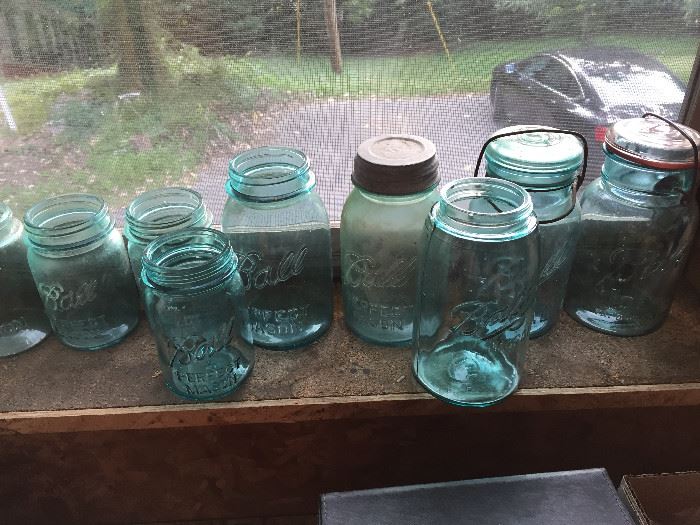 Blue Canning Jars!