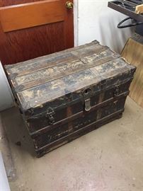 One of two antique trunks.