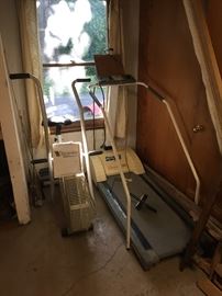 Great Bart Starr Treadmill and a Air-Dyne Style Exercise Bike.