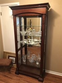 Very nice lighted curio cabinet