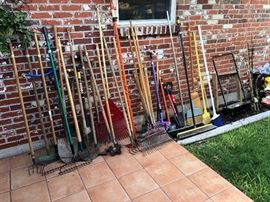 Lots of yard tools