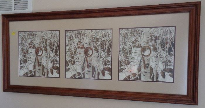 Bev Doolittle "Two More Indian Horses" Triptych, pencil signed by the Artist.