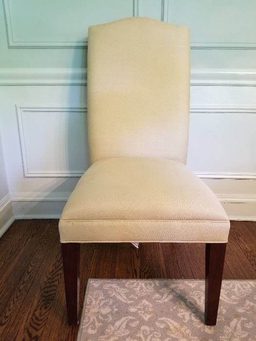 10 Restoration Hardware dining chairs, 21w x 24d x 42h (19sh)