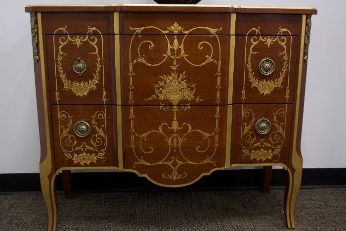 A Regency/Louis XVI Style Buffet.  Mahogany Solids.  By Karges Furniture Co. (appraised: $6,500)  For Sale: $1,600
