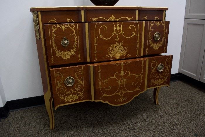A Regency/Louis XVI Style Buffet.  Mahogany Solids.  By Karges Furniture Co. (appraised: $6,500)  For Sale: $1,600