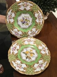 Chelsea House hand painted porcelain dish set (2).