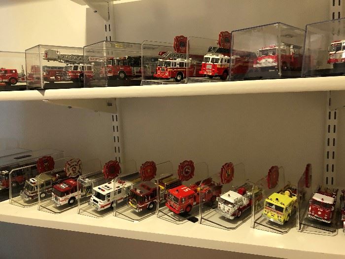 Dozens of Collectible Fire Trucks