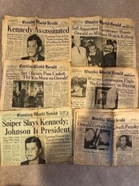 JFK Assassination Omaha World Herald Papers