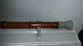 Bamboo & Jade Opium pipe with stopper