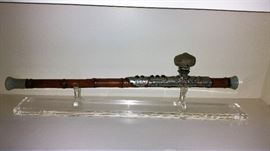 Bamboo & Jade Opium pipe with stopper