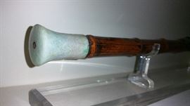 Bamboo & Jade Opium pipe with stopper