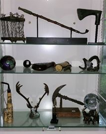 World Paperweight, Brass Magnifying Glass