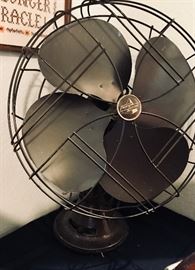 Solid and heavy vintage Emerson Electric 77648-SG fan. 3 speeds. Fully functioning. Quiet. $245.