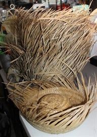 Natural straw Beachcomber Hats, perfect accent for your Luau or Beach party ... ( about 20 of them)