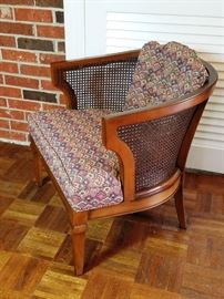 Cane-back Club Chair & Spanish Style Club Chair http://www.ctonlineauctions.com/detail.asp?id=736302