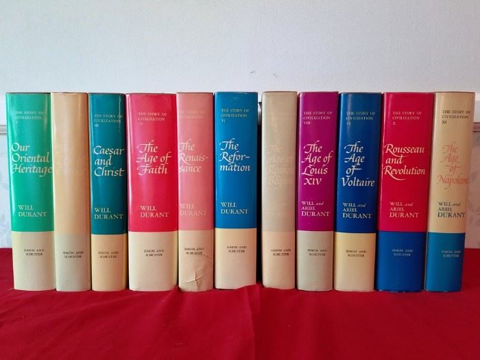 Story of Civilization 11 Volumes:                          http://www.ctonlineauctions.com/detail.asp?id=736415
