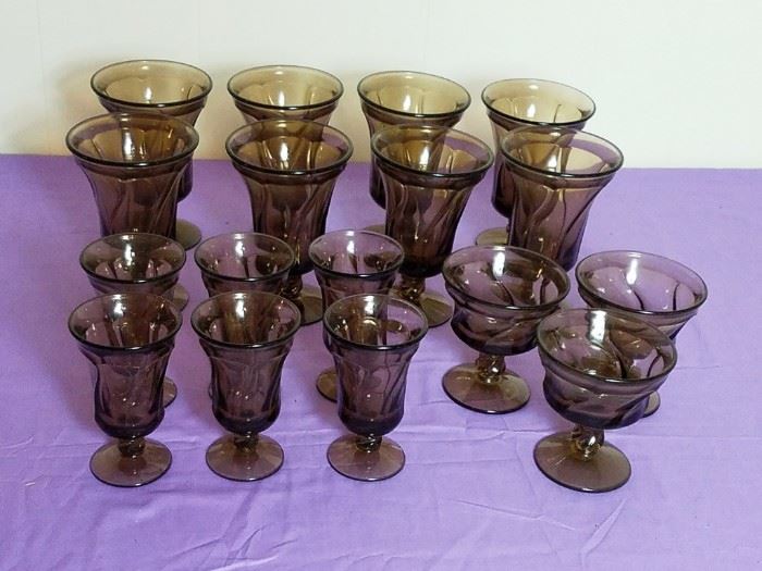 34 Pieces Vintage Glassware:          http://www.ctonlineauctions.com/detail.asp?id=736369