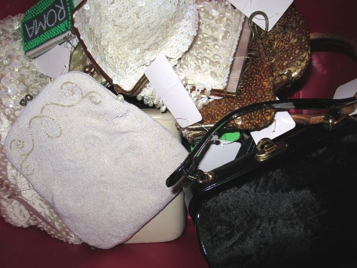 Vintage Handbags , tote bags, lucite bags , Enid Collins