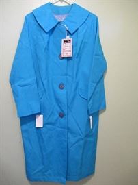 Old Store Stock! Brilliant Elect Blue Rain Coat