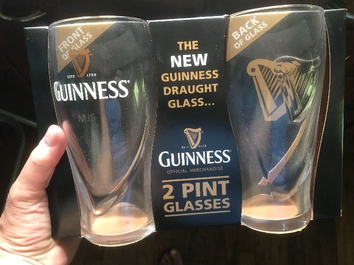 Guinness glasses from Ireland!!