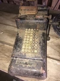 Vintage adding machine!