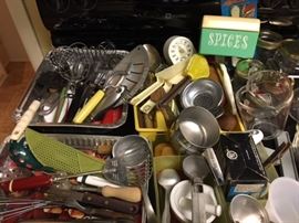 Kitchen items. Some left